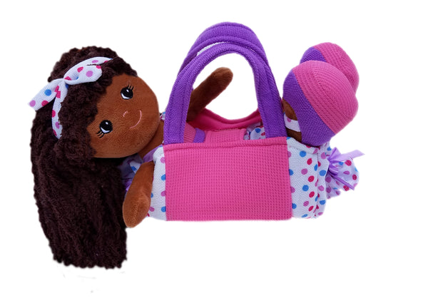 Polka Dot Purse with Elana Ruffles Doll