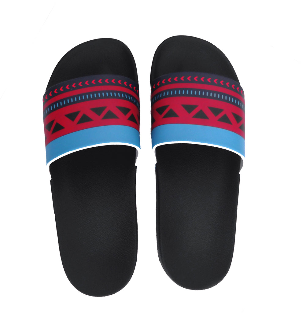 Women's Fashion Red/Blue Slide Sandals- sale!