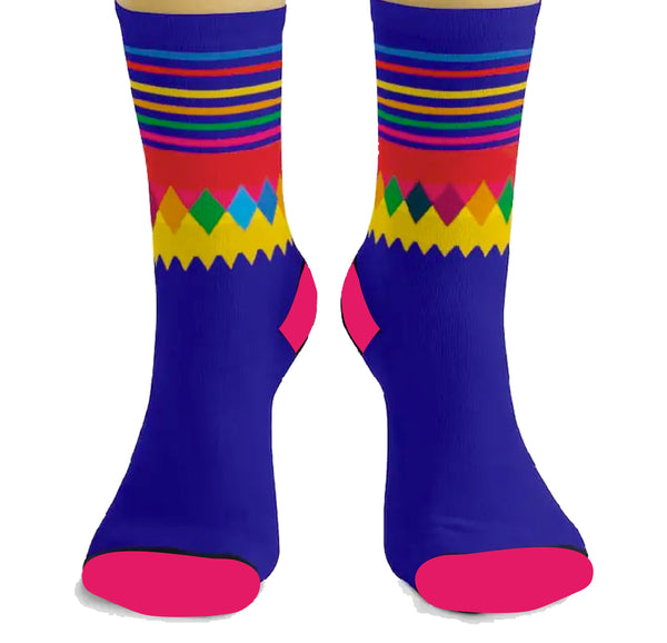 Fun Cobalt Blue Adult Socks 2 pack