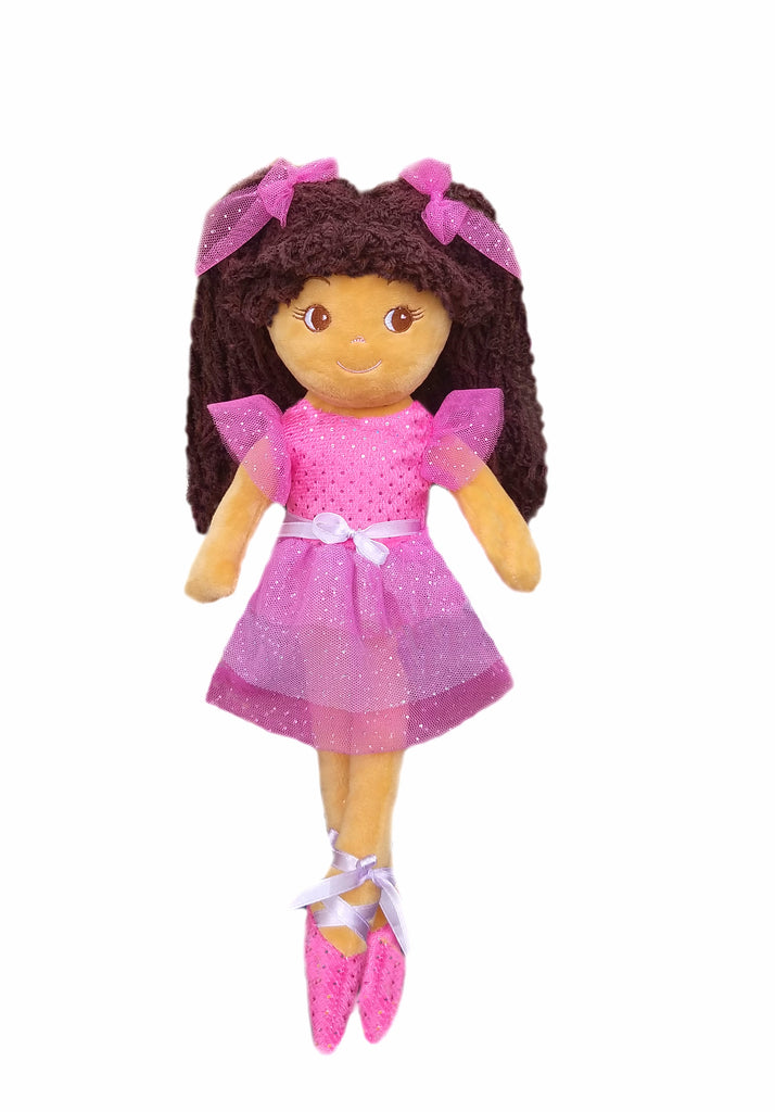 Elana Multicolor Tan Ballerina Doll