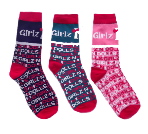 Girlzndollz Children Socks - 3 pack