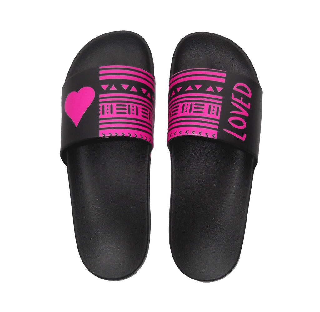 Loved/Heart Slide Sandals- sale!